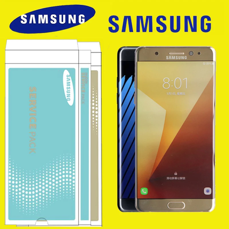 

Black Gold Sliver LCD with frame for SAMSUNG Galaxy Note Fan Edition FE Note7 Display N930F N930G Touch Screen Digitizer Note 7
