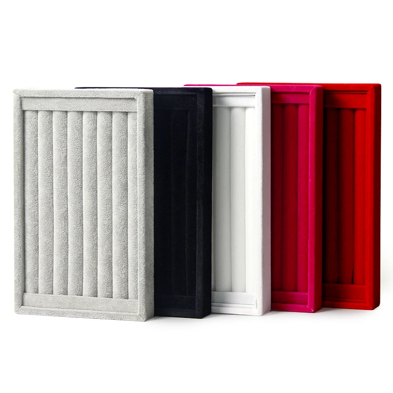  YSUMI 5 color Velvet Jewelry Ring/Earring Tray Jewelry Display Stand For Shop Counter Jewelry Organ