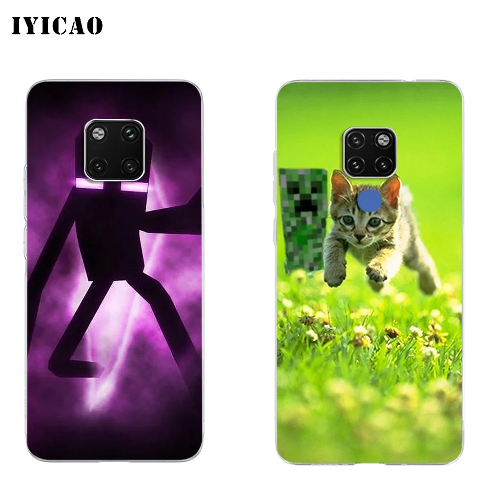 IYICAO Minecraft World game Мягкий силиконовый чехол для телефона Huawei Mate 10 20 Lite Pro Nova 2 2i 3 3i 4 TPU