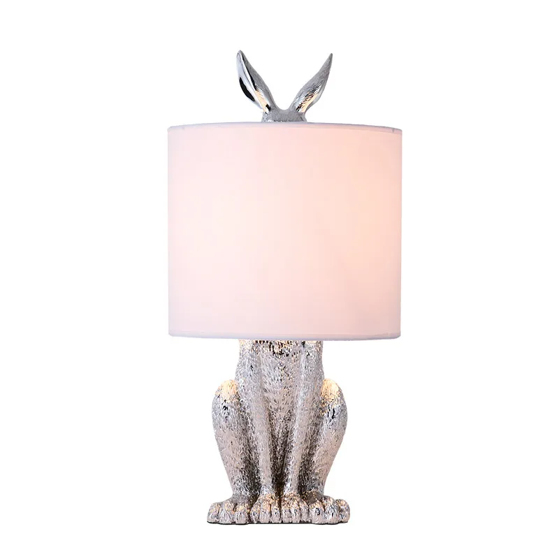 Настольная лампа в форме кролика светильник светодиодный тафламп прикроватная лампа настольная лампа для спальни гостиной столовой домашнего декора