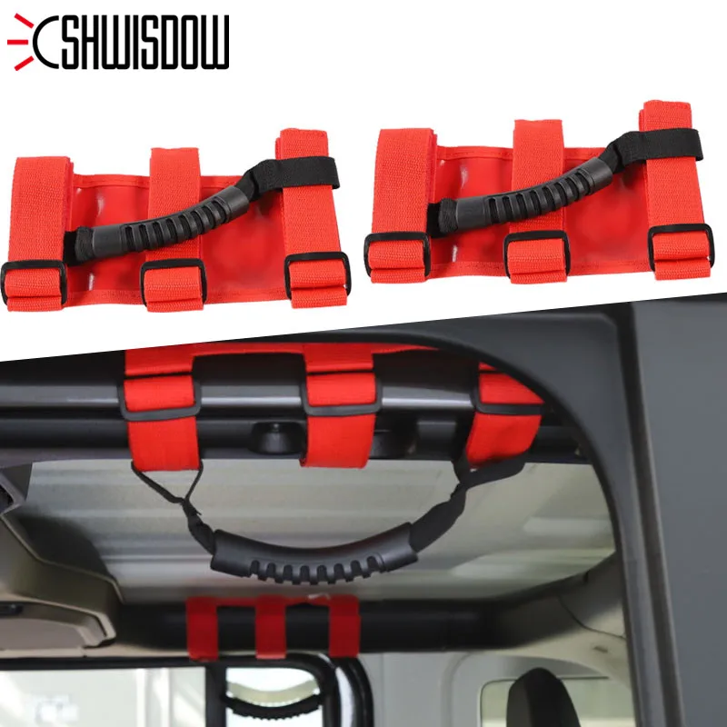 2/4 рулонные ручки для дверей Jeep Wrangler аксессуары YJ TJ JK JL Sports Sahara Freedom Rubicon X &