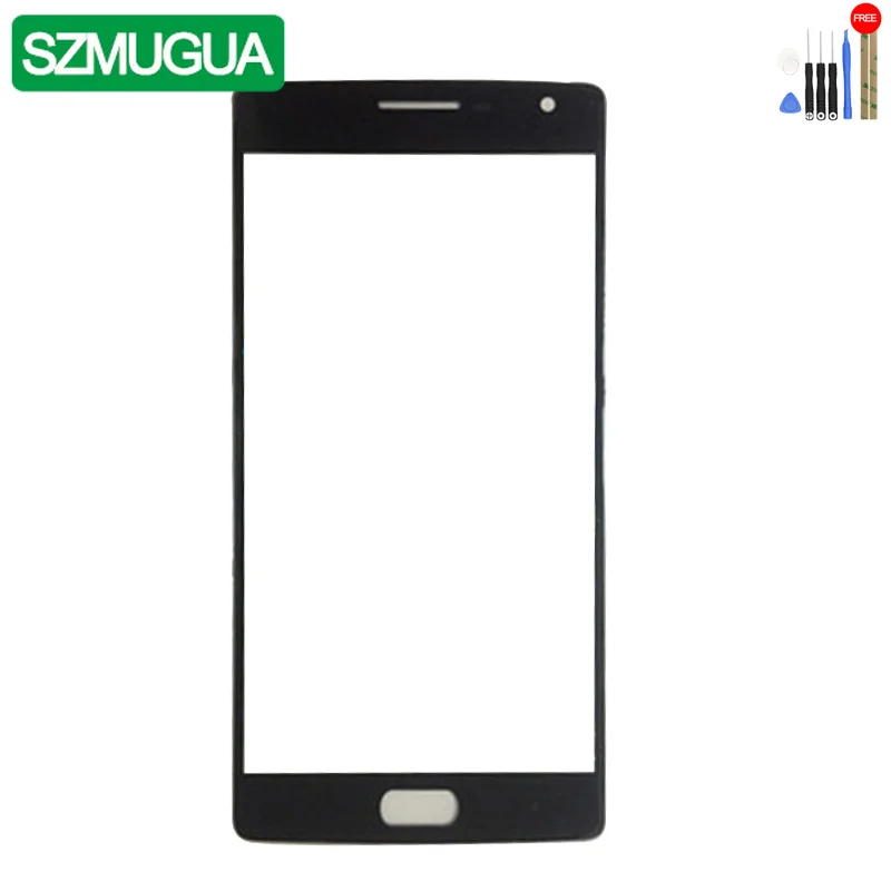 

SZMUGUA A+ Top Replacement LCD Outer Lens Glass Front Screen Panel For Oneplus 2 One Plus Two A2001 Front Glass + Kits