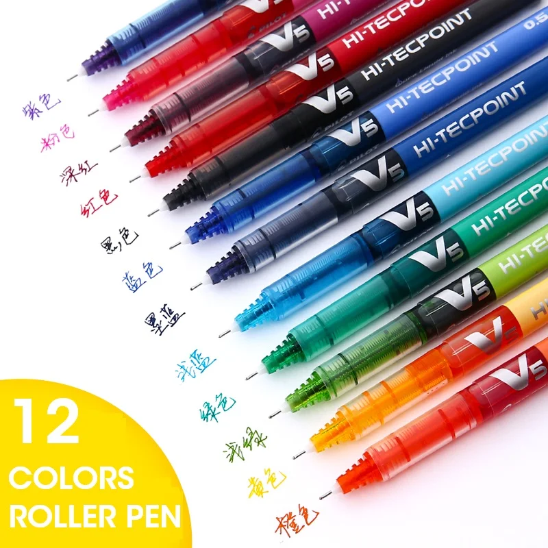 Pilot 3 шт./лот 12 цветов роликовая ручка Andstal точный роликовый шар V5 V7 тонкая игла