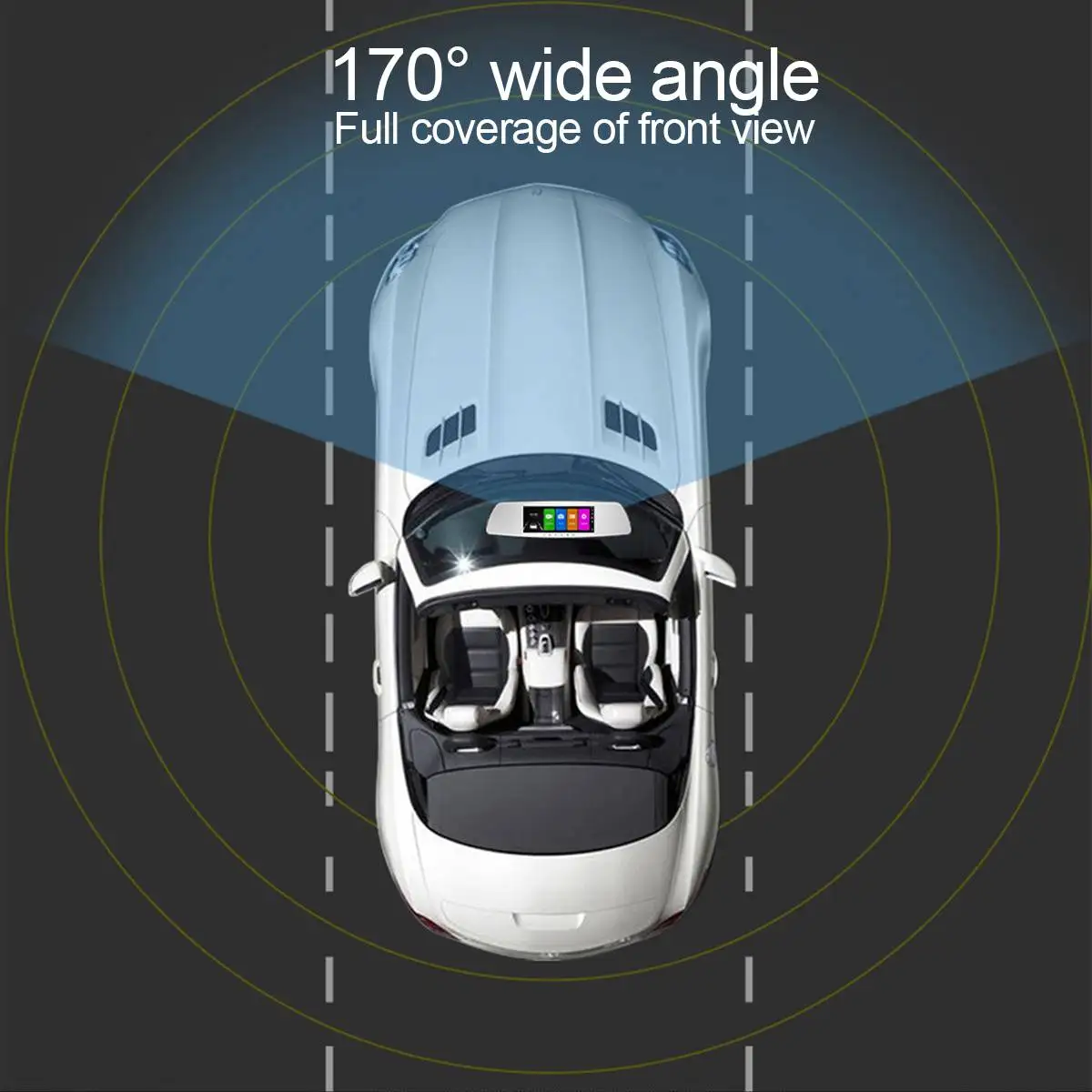  10 zoll 1080P HD LCD Dispay Auto DVR Auto Rückspiegel Kamera Fahren Recorder Tragbare Dash Kamera S
