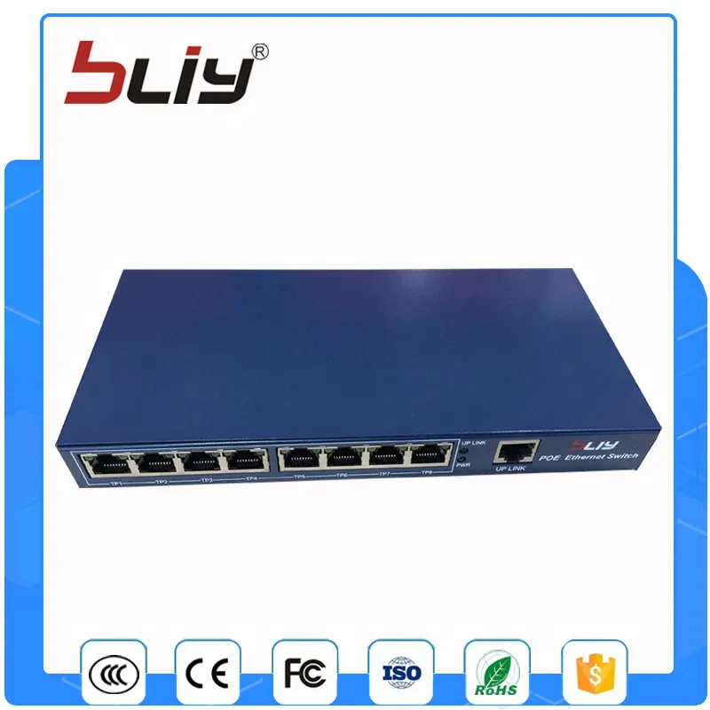 

2017 new arrival 9 port 8 poe port POE Switch/Injector Power over Ethernet Network Switch