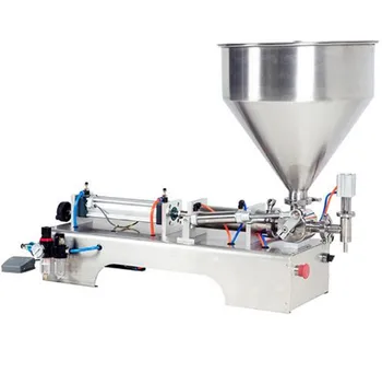 

50-500ML heated hopper paste filling machine peanut paste filling machine single head