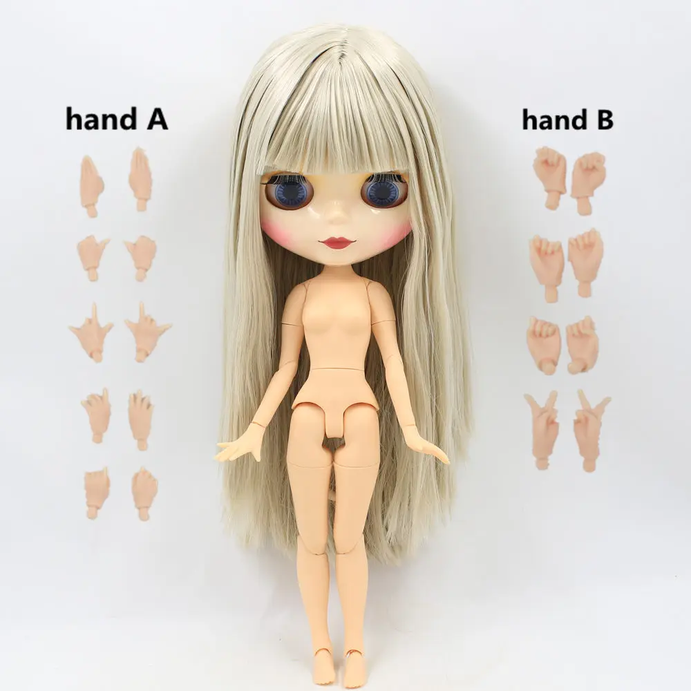 like the picture Ледяной обнаженный завод Blyth кукла серии No. 260BL8003 серебряные волосы белая кожа 1/6 суставное тело Neo - Цвет: like the picture
