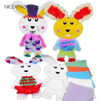 

1pc Handmade Material Bag Stickers Materials Crafting DIY Supplies for Kids Kindergarten (Random Color)