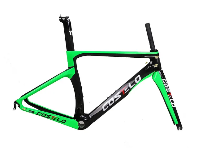 Best price at $493 Cheap COSTELO NK1K full carbon road bike frame,fork headset clamp seatpost T1000 Carbon Road bicycle Frame free shipping