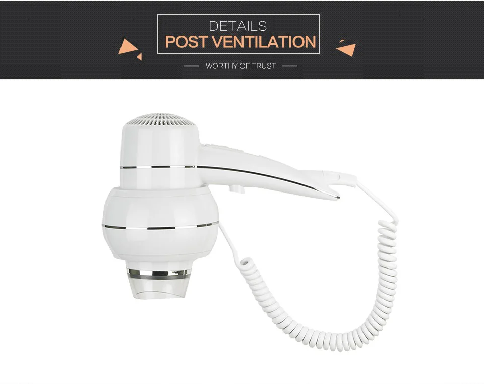 Montado na Parede Secador de Cabelo Quente e Frio do Banheiro do Hotel Giftforall Poderoso Estilo Profissional Vento Casa D137 3 High Quality Eletrodomésticos