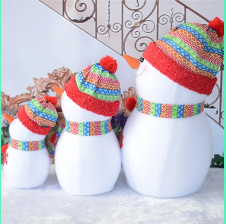 Rainbow hat lovely Foam toy Santa Claus Family Best Christmas Gifts Decorations Christmas Snowman family Free Shipping FD75 (6)