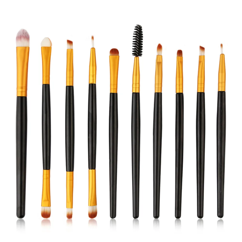 

10pcs/set Makeup Brush Set tools Make-up Toiletry Kit Wool Make Up Brush Set