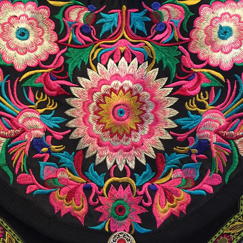 Винтажная индийская вышитая бисером сумка Boho с вышивкой в Таиланде женские
