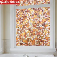 Матовая оконная пленка 45x100 см с цветным каменным узором для ванной, гостиной, спальни, офиса, столовой, балконной оконной двери, пленки N4