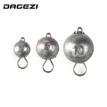

DAGEZI 5pcs/lot Jig Head Lead with Swivle Weight 3g/5g/0g Lure Fishing jig head fly fishing Carp fishing accessories Pesca