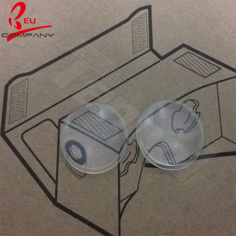 Diameter 7.6mm FL 10mm Plano-convex plastic Projector lens
