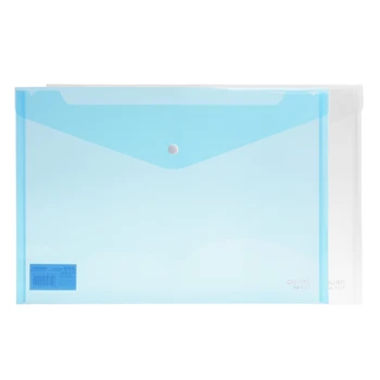 

10pcs 5505 file A4 transparent button plastic document data bag