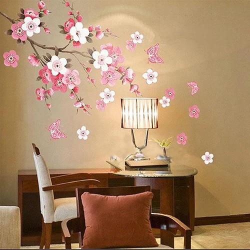 

Removable Plum Flower Wall Sticker Home Decal Wallpaper Room Art DIY Decor