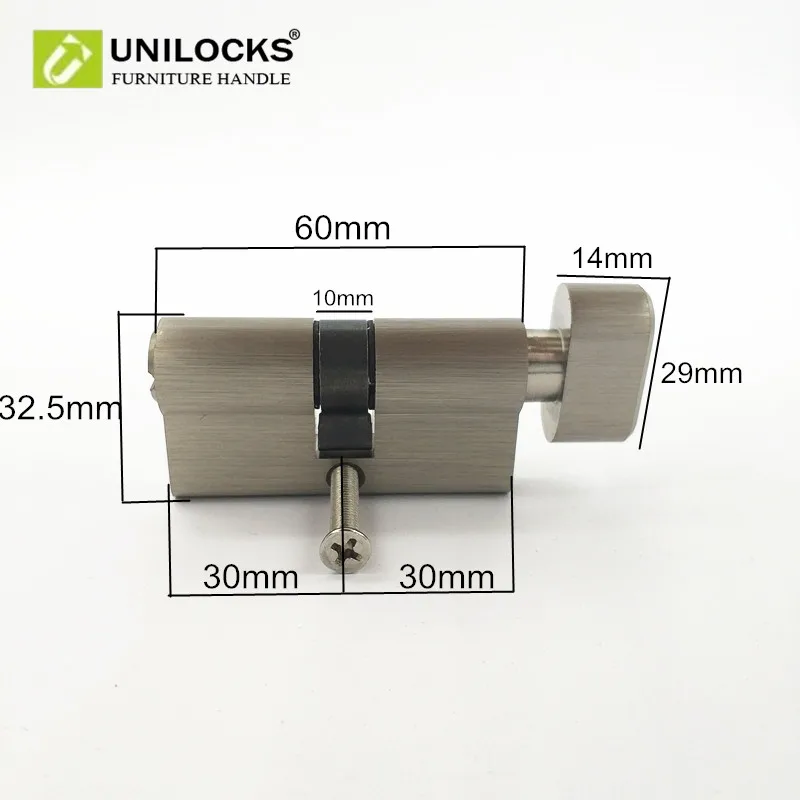 Запорные цилиндры UNILOCKS с медным сердечником для защиты дверей (60 мм = 30 + мм)