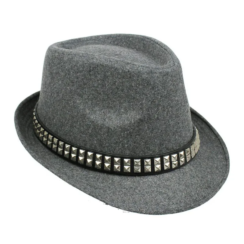Fedoras Fashion Knitting Dot Jazz Small Fedora Hat Men Womens Hats Popular Vintage Caps Brown