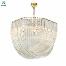 Luxury Post Plate Lustre Gold Led Pendant Lights Glass Led Luminaria Lamparas Led Light Hanging Lamp Suspend Lamp For Living Roo italy new design lollipops pendant light colorful glass shades hanging lamp lustre g9 led pendant lamp luminaria suspend lamp
