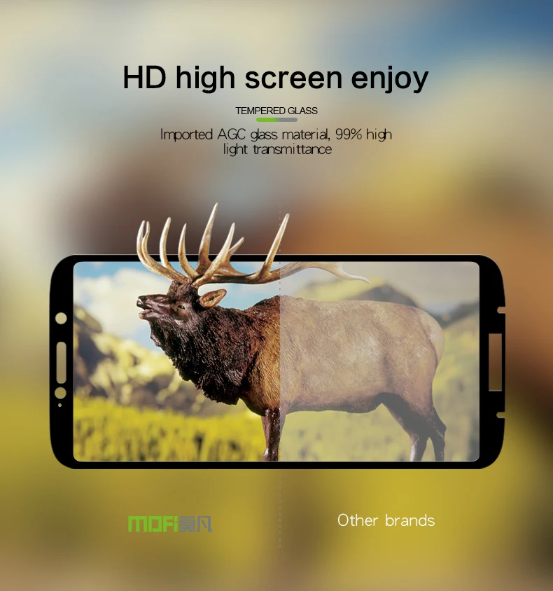 Mofi для Moto Z3/Moto Z3 Play закаленное стекло 9H полное покрытие чехол Защитная пленка для экрана