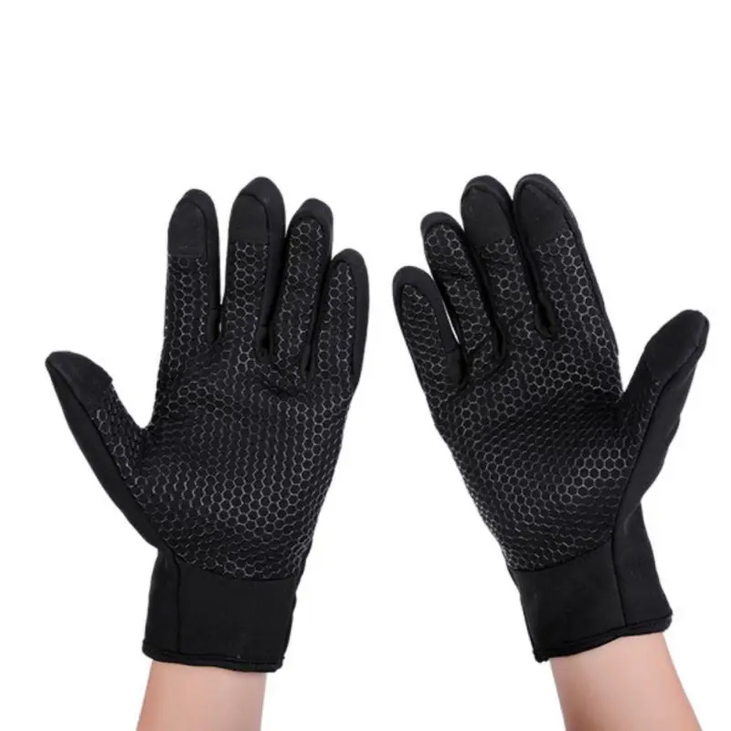 Водонепроницаемые виброзащитные перчатки для велоспорта с сенсорным экраном теплая одежда для рук Осень Зима полный палец Открытый Лыжный велосипед аксессуары