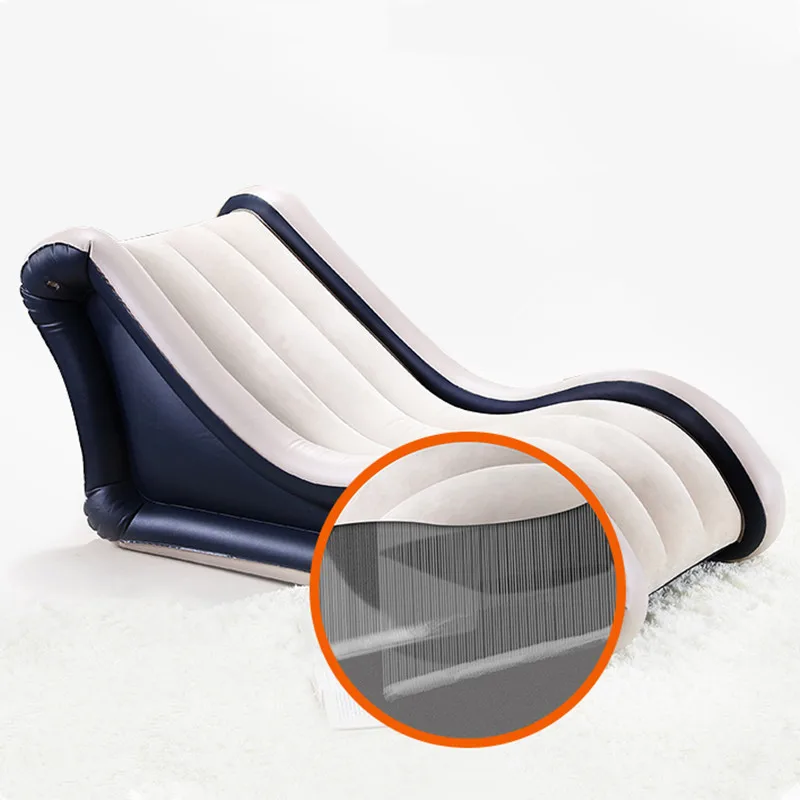 Fashion Flocking Beanbag Sofas Waterproof Air Bed Fast Inflatable