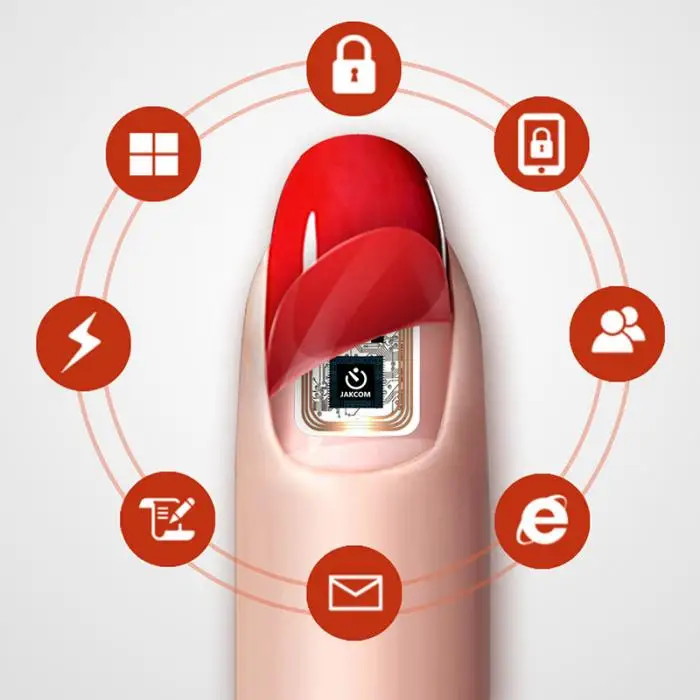 Носимый смарт-стикер для ногтей имитирующий IC карты NFC светодиодный смарт-стикер для дизайна ногтей Прямая поставка