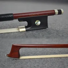 920V 4/4 Size Master Pernambuco VIOLIN BOW Ebony Frog Nickel Silver Mounted Natural White Horsehair Violin Parts Accessories