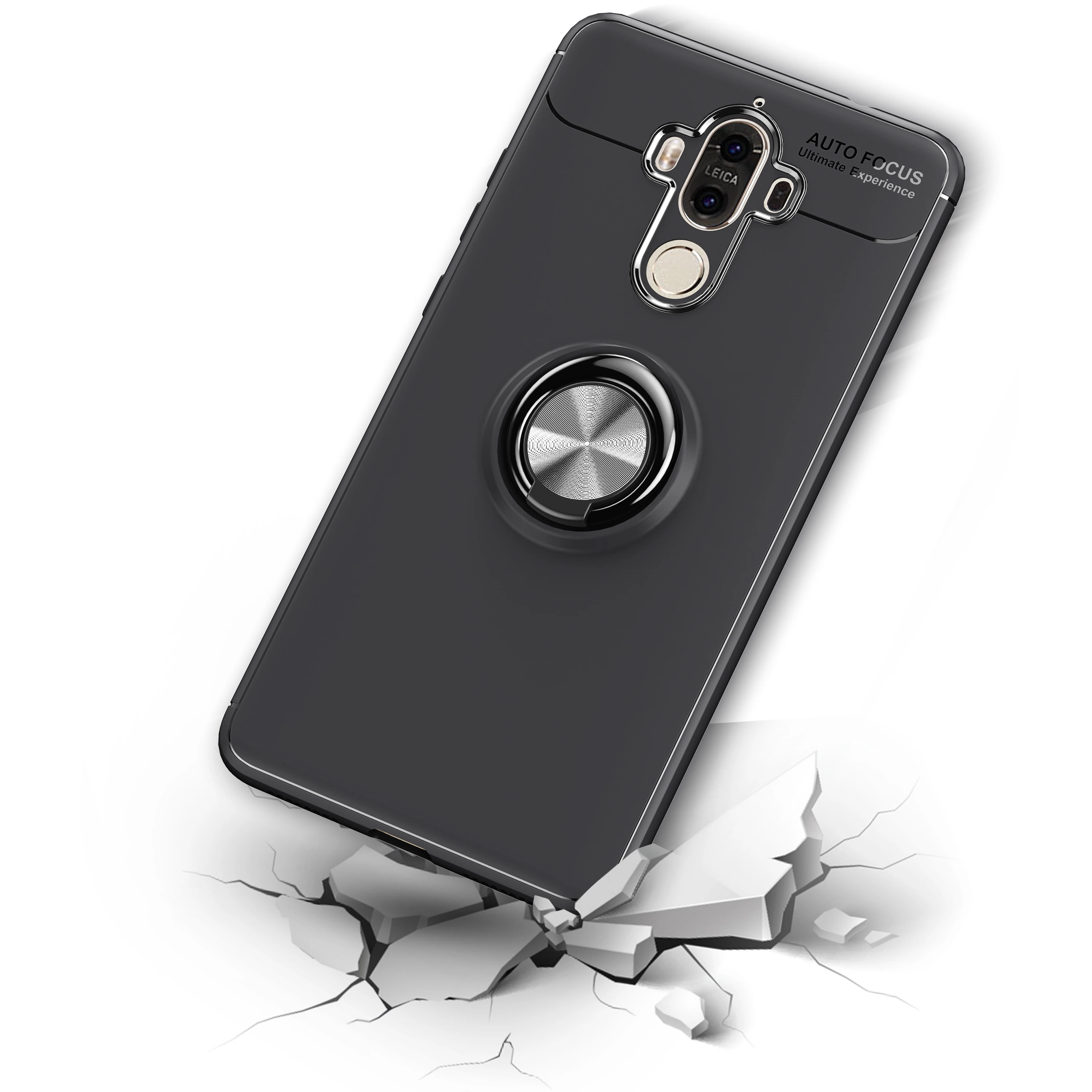 Huawei Коврики 9 чехол для huawei mate 9 MHA-L09 MHA-L29 MHA-AL00 MHA-TL00 автомобильный держатель телефона с магнитной защелкой и опцией подставки кронштейн с присоской чехол на палец