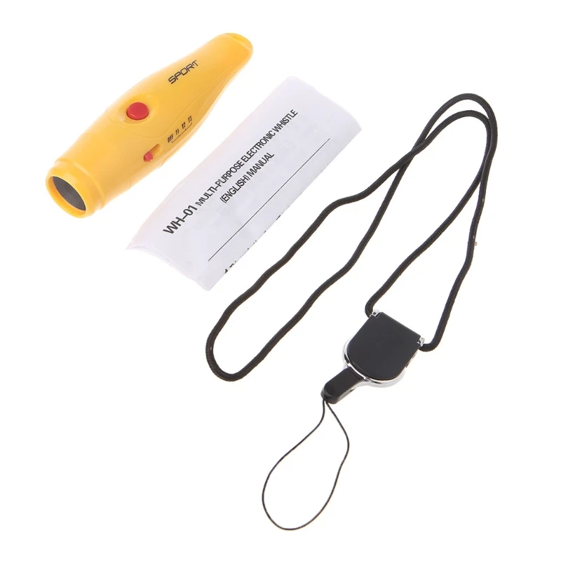 

OOTDTY Electronic Whistle Hand-Held Three Tone for Coach Sports Basketball with Laniard