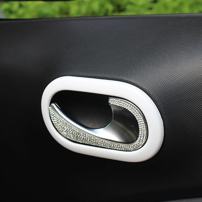 2 шт. ABS пластиковая внутренняя крышка дверного чаши для mercedes new Smart Fortwo ForFour 453 наклейки для автомобиля Стайлинг украшения аксессуары