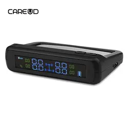 Careud t881-WF TPMS Солнечный Мощность энергии с 4 Беспроводной внешний Датчики шин Давление Мониторы Системы