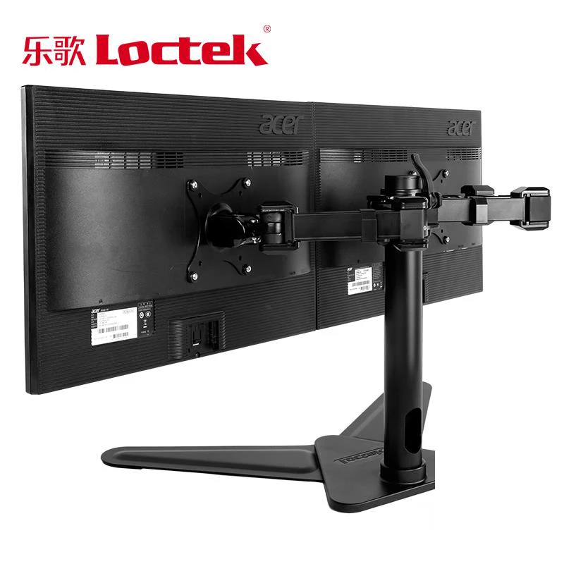 loctek d2d desktop stand 10 30 dual monitor holder full motion led lcd computer mount arm max loading 10kgs each head dual monitor dual monitor holderlcd mount stand aliexpress