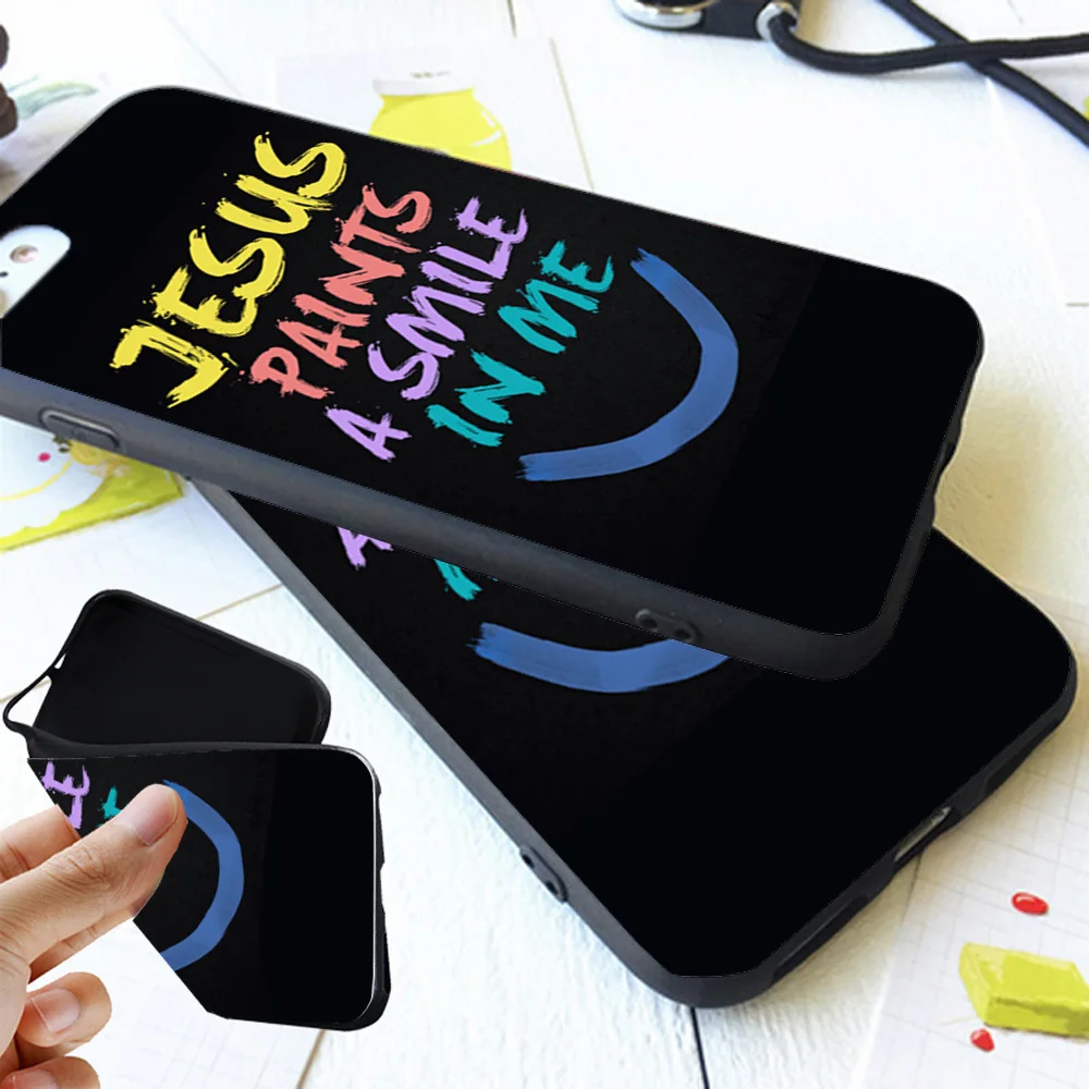 Кресты Jesus Christ в стиле цитаты силиконовый чехол для iPhone X 11 Pro 5S XR XS Max 6 6S 7 8 плюс