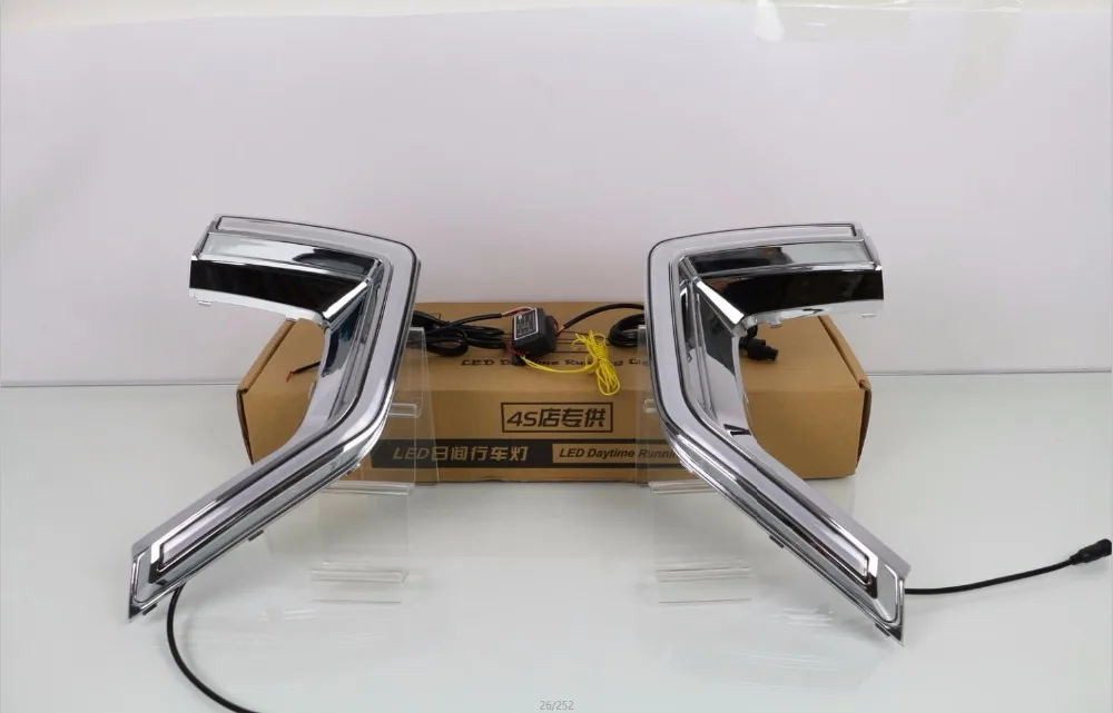 EOsuns led drl дневного света для пульт mg GS- с желтыми поворотниками+ диммер и синий Ночной свет для бега