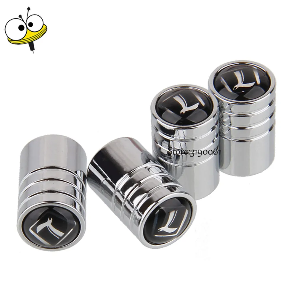 Auto Car Styling Accessories Lengthened Long Tire Valve Caps Metal For
