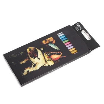 

New Colored Pencils 12 Metallic Colored Pencil Non-toxic For Drawing Sketching Set Stationery hot