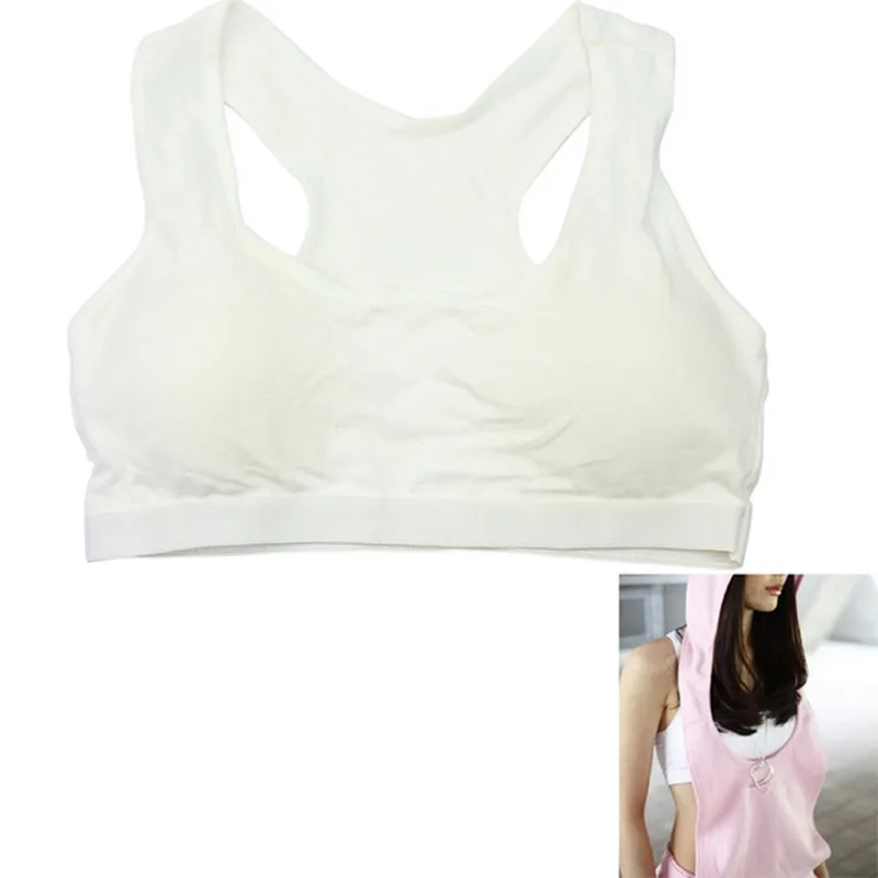 

New Women Padded Bra Cotton Breathable Stretch Seamless Vest Workout Tank Tops Underwear Breathable Bra No Rims Adjustable