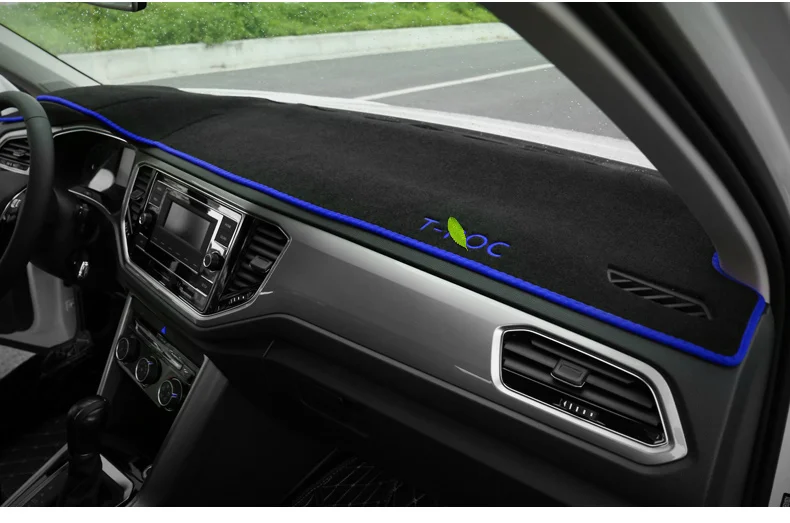Capa para Painel Tapete para Painel sem Luz Lhd para Volkswagen Automotivo Plataforma Instrumento Guarnição T-roc t Roc 2020 vw 18 sem luz, plataforma, instrumento, guarnição lhd, para