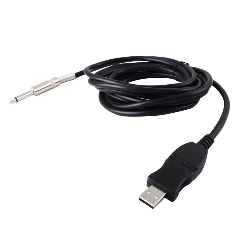 

HLBY USB Guitar Cable 3 Meter Electric Guitar Cable usb Guitar Recorder 10 FT USB to 1/4 inch Guitar Cable Plug And Play Jam Re