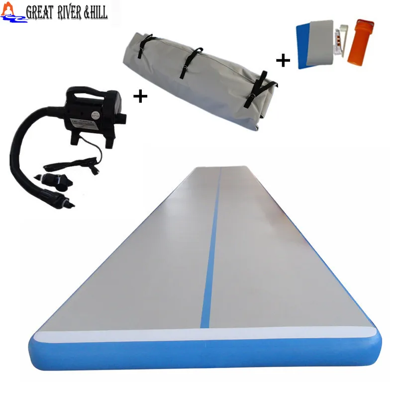 

best quality 6x1x0.1m inflatable air track gymnastics mat cheap