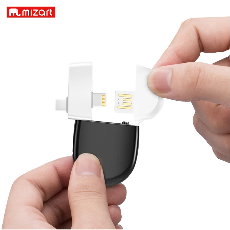 

3in1 mini Extension Cable Type-c Double Sided Usb Fast Charging Micro Data Line for Mobile Phone Cable Multi Function