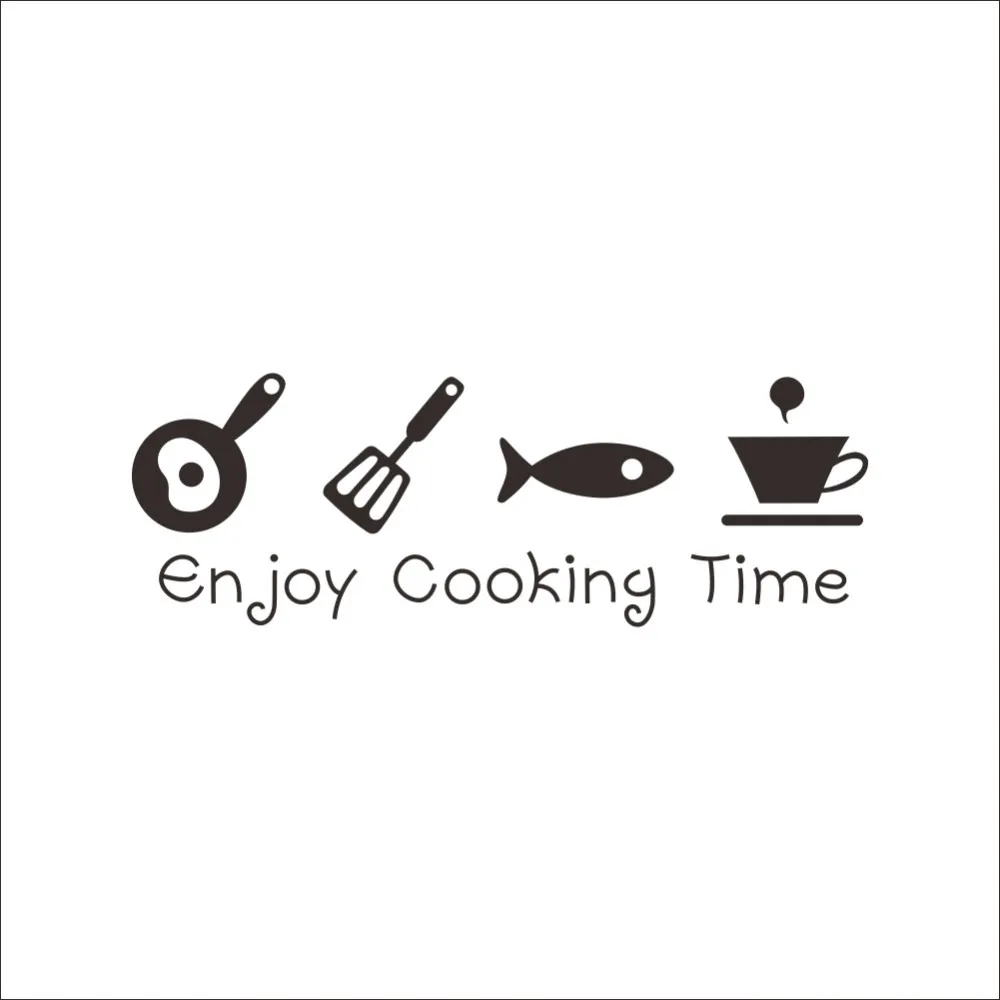 Newest Design Creative DIY Wall Mural Kitchen Wall Sticker Home Decoration Restaurant Decor 3D Wall Decal Wall Vinyl Art Y-259