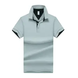 Дропшиппинг 4 цвета футболка-поло из полиэстера мужские поло с коротким рукавом Para Hombre полосатый принт Повседневная Мужская s верхняя