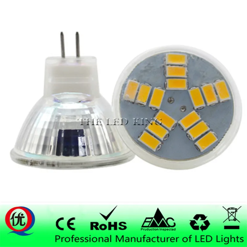 3 Вт 5 7 SMD5730 mr11 Светодиодный светильник DC 12 В/AC стеклянная лампа 9/12/15 светодиодный s