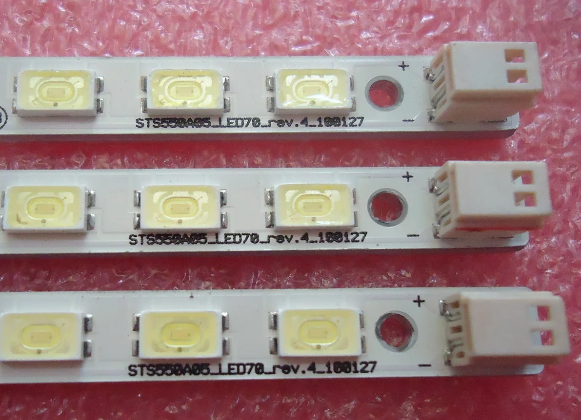 55FOR Samsung screen LED Article lamp STS550A05-LED70 LJ64-02219A LJ64-02220A 1piece=70LED 618MM for tcl l40f3200b article lamp 40 down lj64 03029a lta400hm13 screen 1piece 60led 455mm 2pieces lot