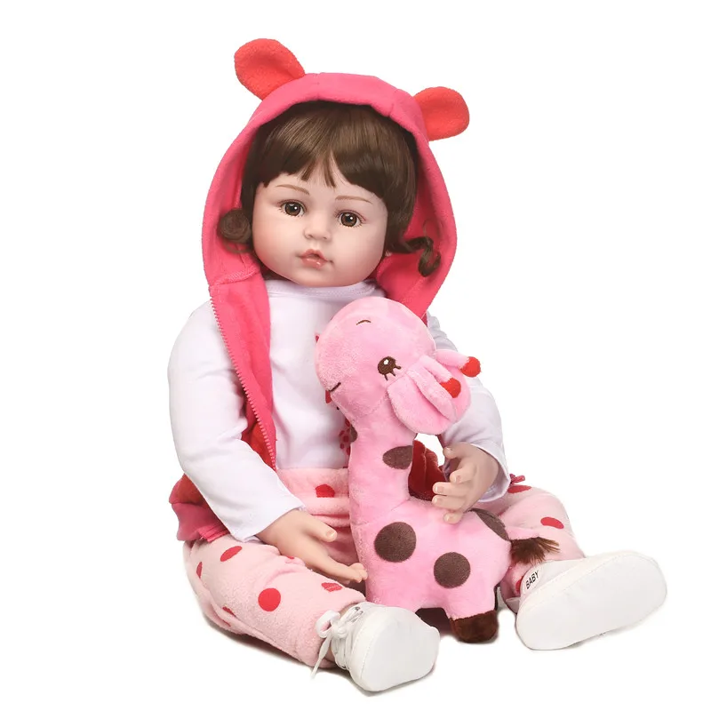 58 cm Doux Corps Silicone Reborn Bébé Poupée fille jouets