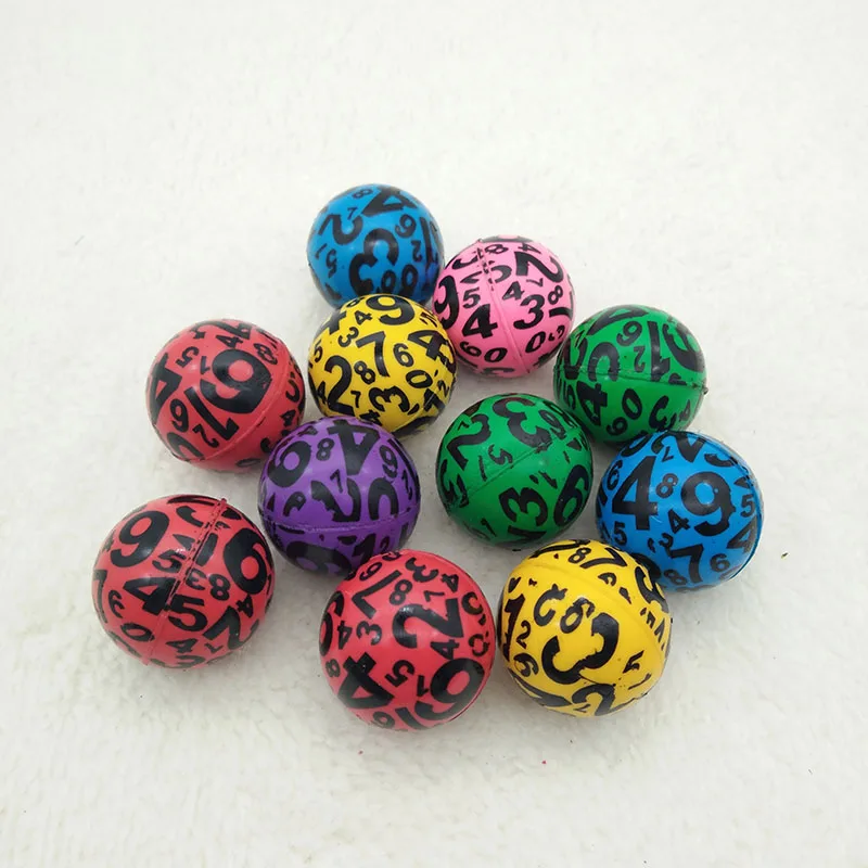 10pcs Children Toy Ball Colored Bouncing Ball Rubber Outdoor Toys Kid Sport Games Elastic Number Juggling Jumping Balls
